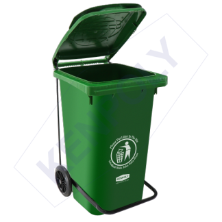 HEAVY DUTY PEDAL 100 LIT TRASH BIN